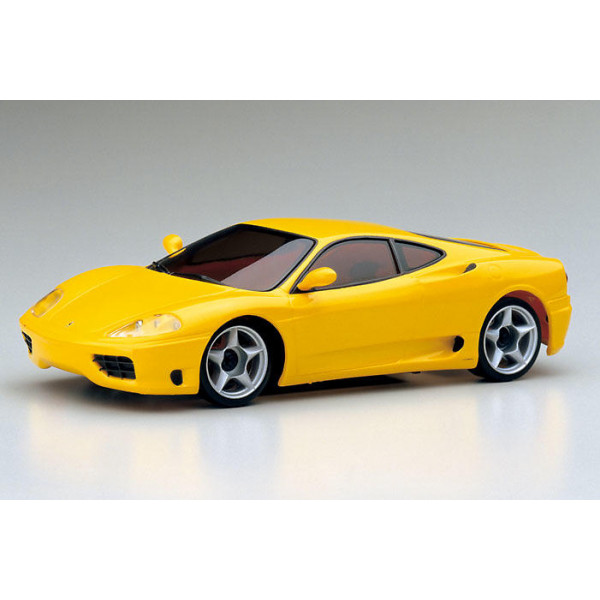 Желтая машина купить. Ferrari 360 Modena. Ferrari 360 Modena желтый. Ferrari 360 Modena модель. Mini z Kyosho Ferrari желтая.