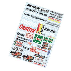Castrol sticker sheet A4