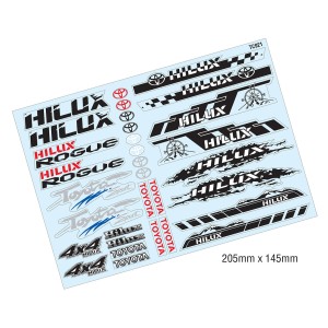 Toyota Hilux sticker sheet A5